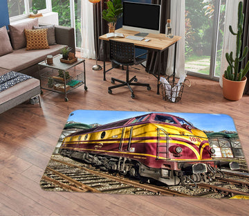 3D Rail Train 39003 Vehicle Non Slip Rug Mat