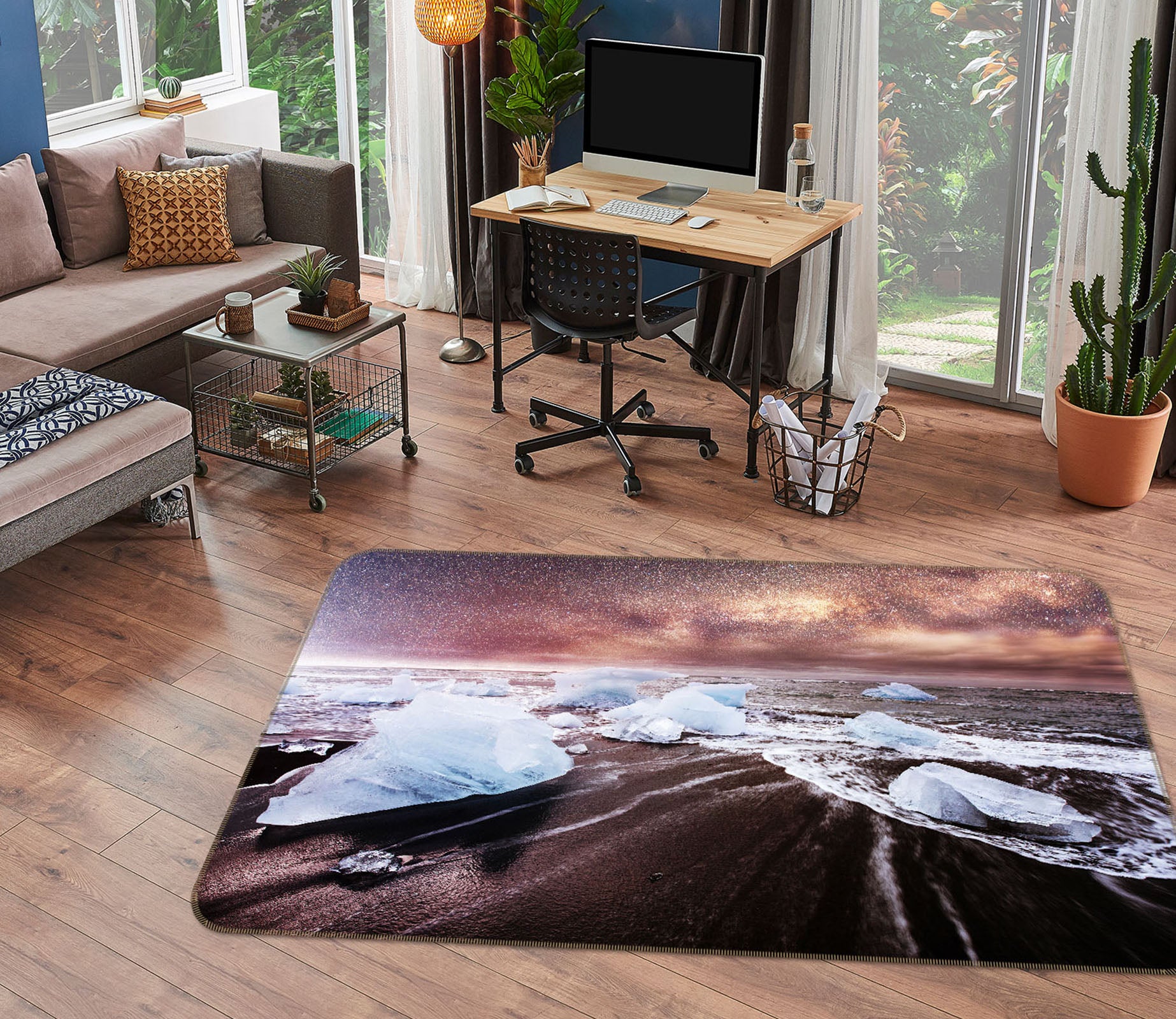 3D Glacier 29194 Non Slip Rug Mat