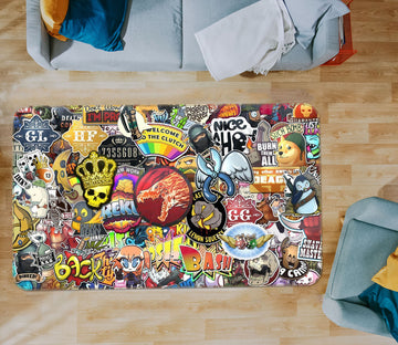 3D Label Logo 34073 Non Slip Rug Mat