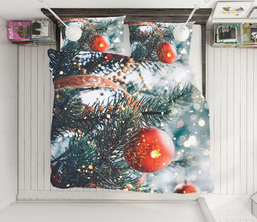 3D Red Ball 61133 Bed Pillowcases Quilt