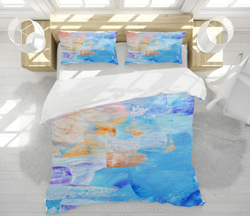 3D Blue Pattern 60164 Bed Pillowcases Quilt