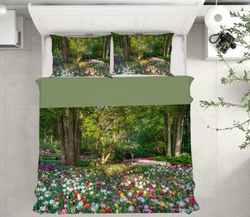 3D Color Flower Field 130 Marco Carmassi Bedding Bed Pillowcases Quilt