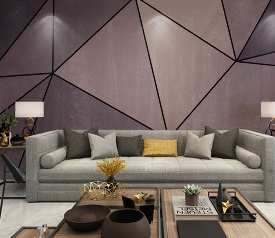 3D Black Triangle WG164 Wall Murals Wallpaper AJ Wallpaper 2 