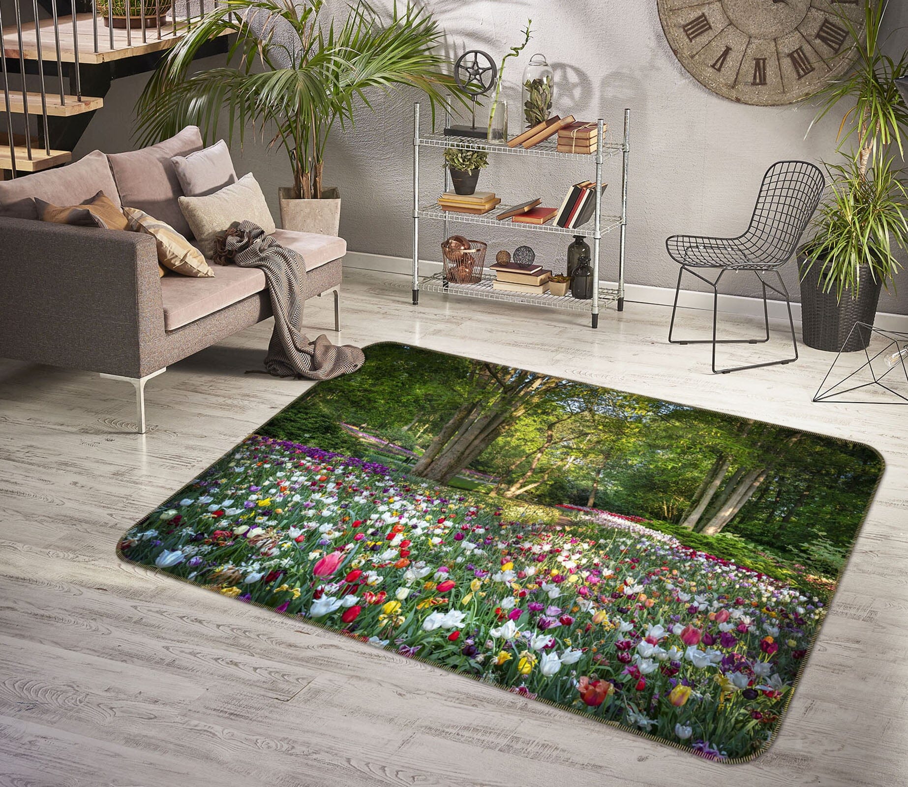 3D Forest Garden 1139 Marco Carmassi Rug Non Slip Rug Mat Mat AJ Creativity Home 
