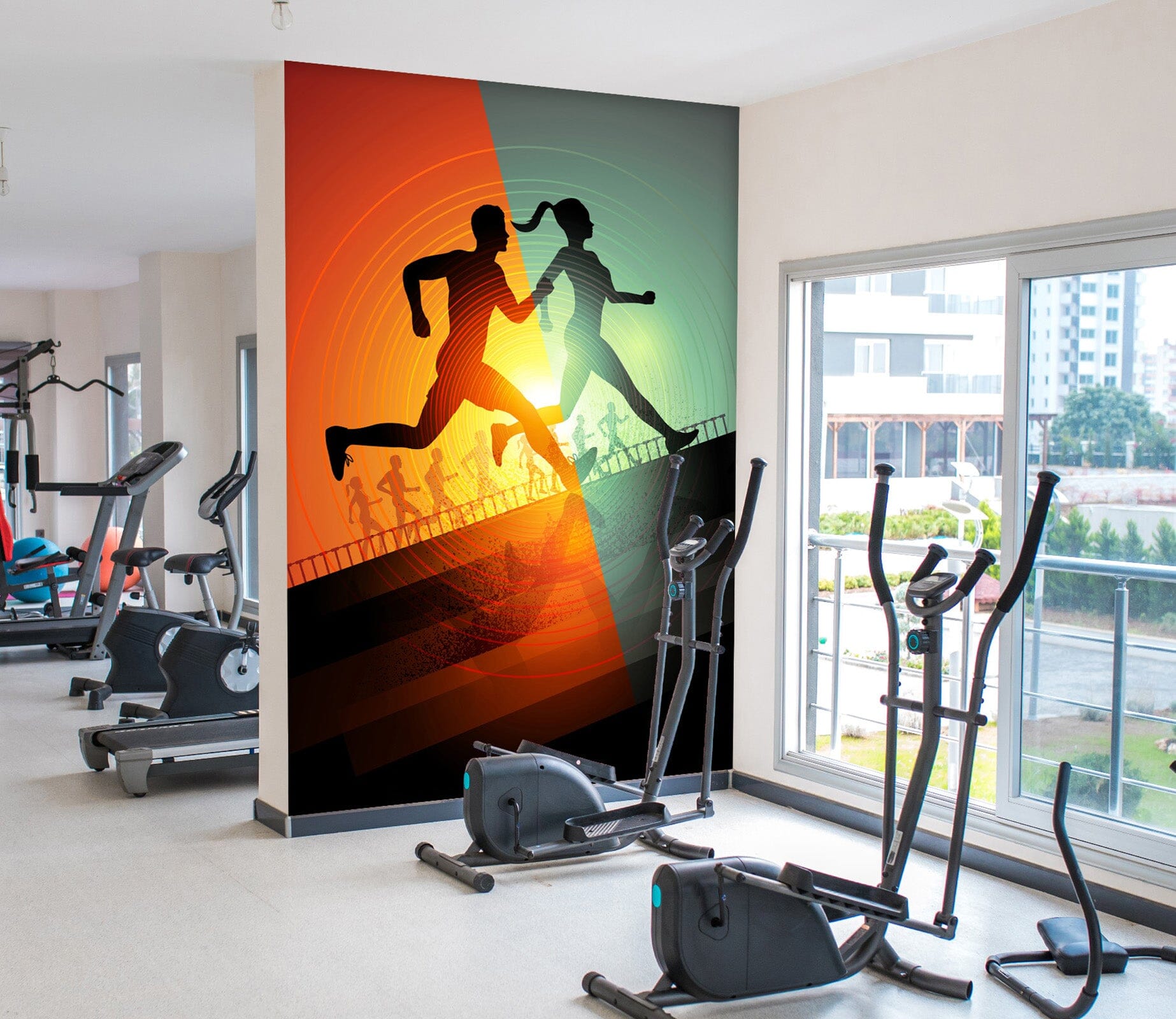 3D Sunrise Run 263 Wall Murals Wallpaper AJ Wallpaper 2 