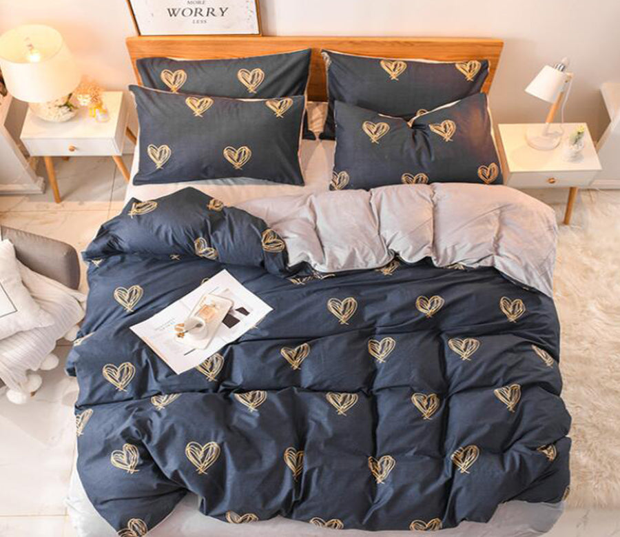 3D Black 3173 Bed Pillowcases Quilt