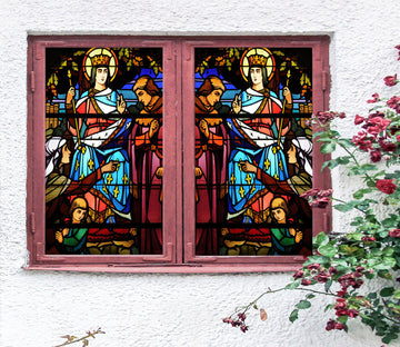 3D Religious Prince 114 Window Film Print Sticker Cling Stained Glass UV Block