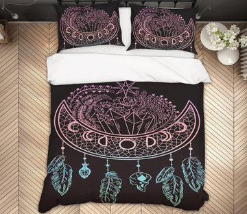 3D Dream Catcher Moon 14211 Bed Pillowcases Quilt