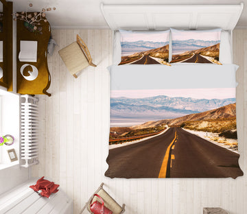 3D Road 16061 Bed Pillowcases Quilt