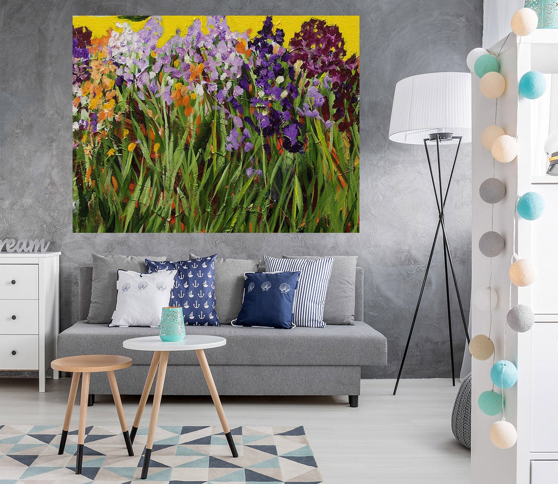 3D Purple Flowers 248 Allan P. Friedlander Wall Sticker Wallpaper AJ Wallpaper 2 