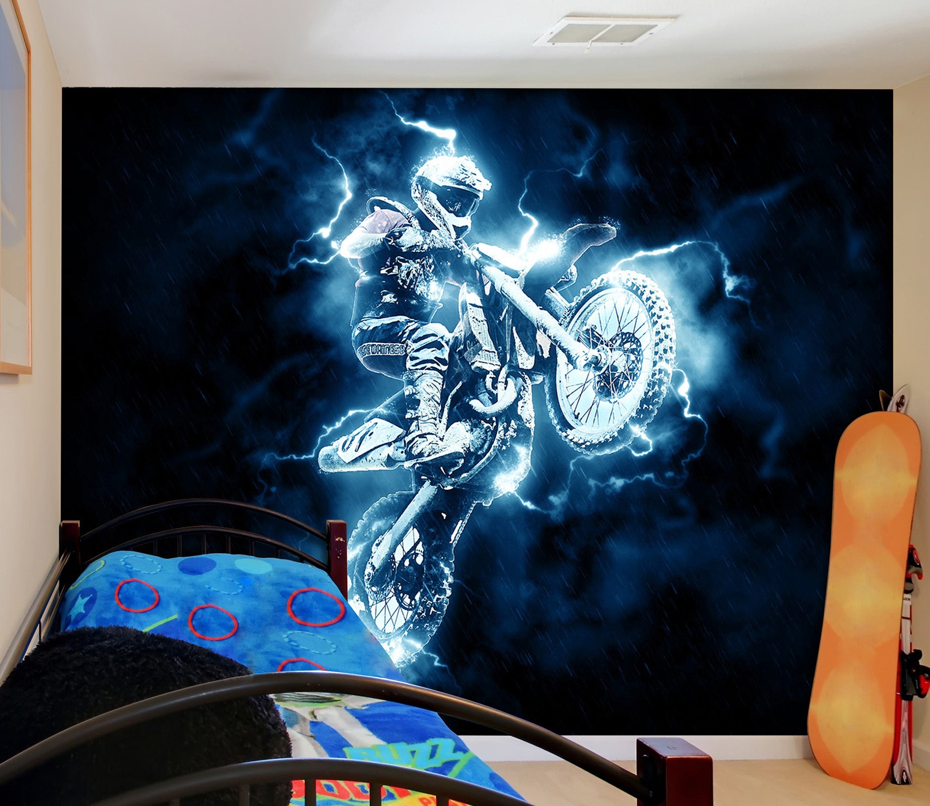 3D Motocross Jumping 117 Vehicle Wall Murals