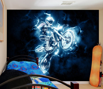 3D Motocross Jumping 117 Vehicle Wall Murals