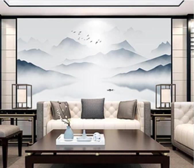 3D Misty Valley 409 Wall Murals Wallpaper AJ Wallpaper 2 