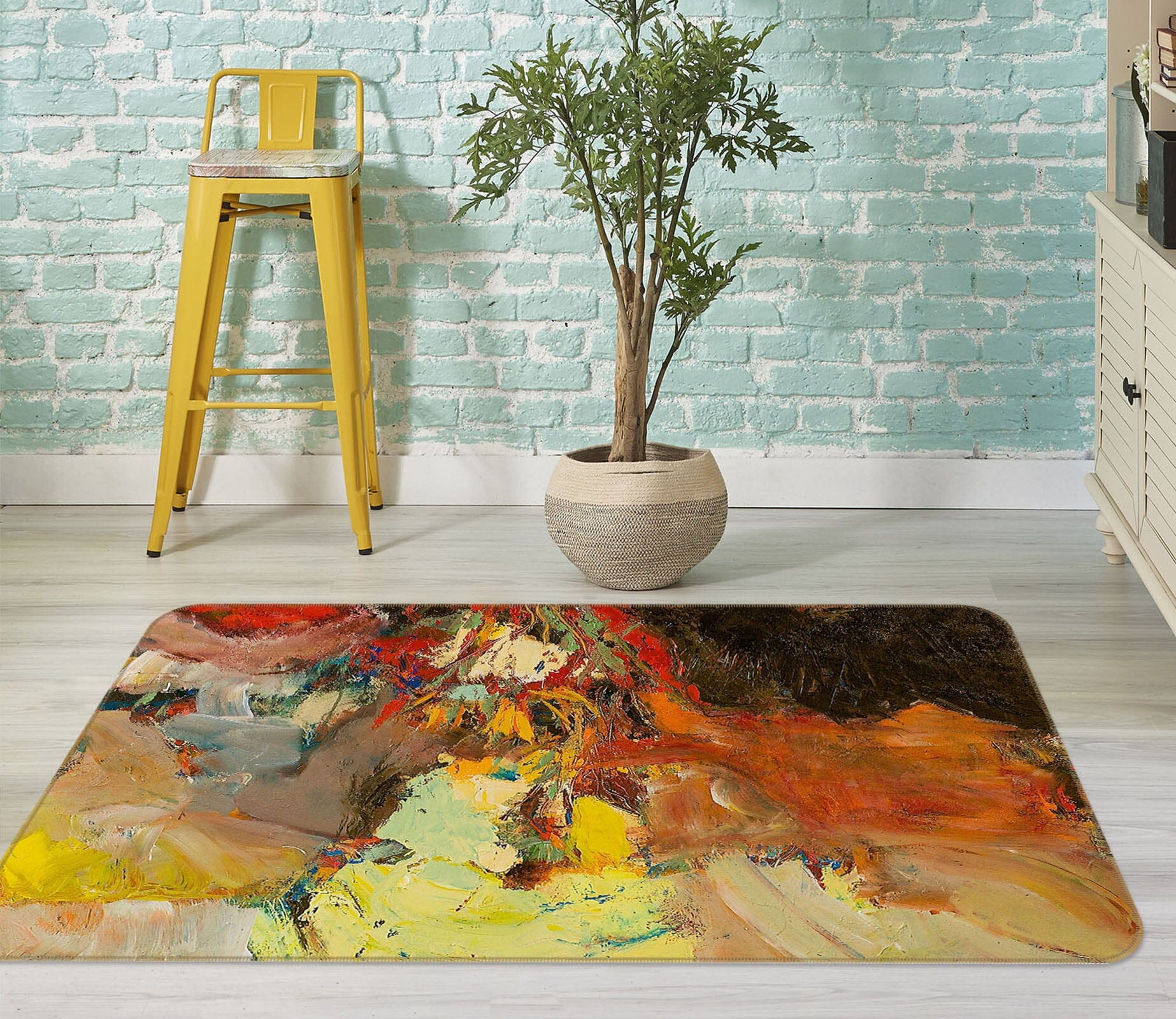 3D Color Art 1001 Allan P. Friedlander Rug Non Slip Rug Mat Mat AJ Creativity Home 