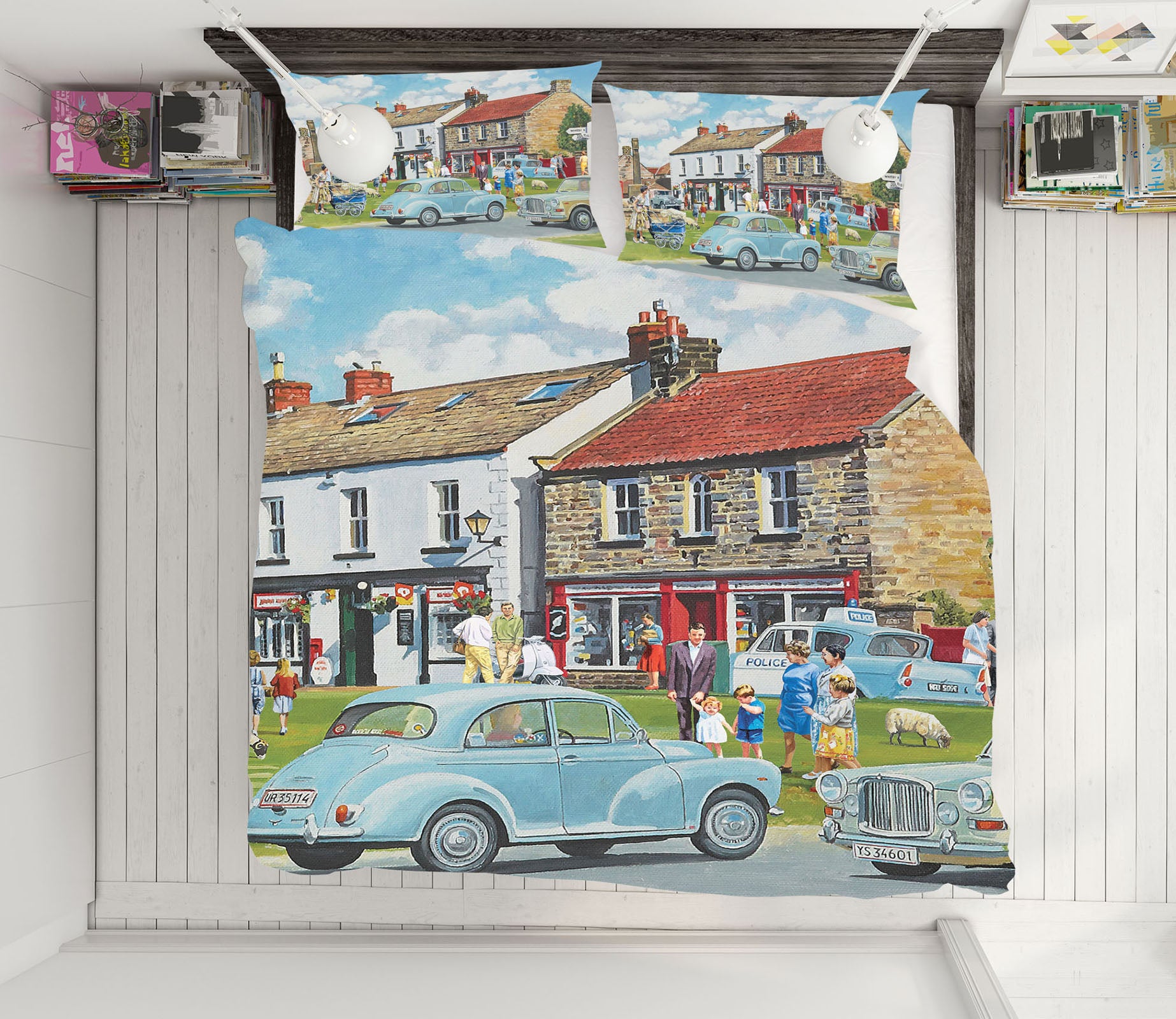 3D Street Houses 8901 Trevor Mitchell bedding Bed Pillowcases Quilt