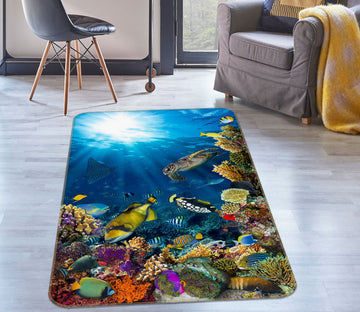3D Undersea Fish 26146 Non Slip Rug Mat