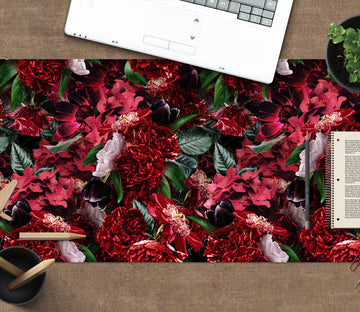 3D Red Flowers 120188 Uta Naumann Desk Mat