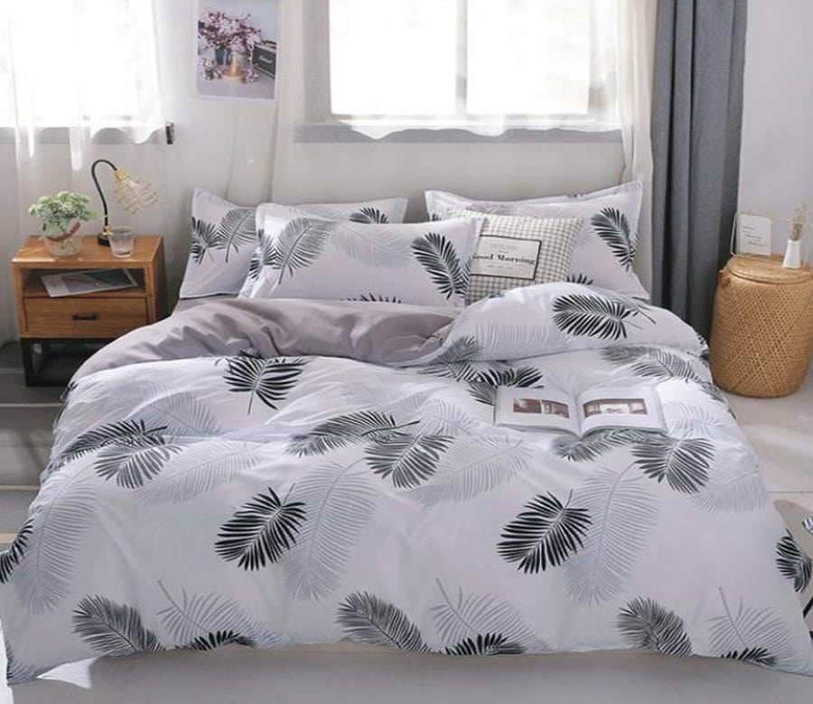 3D Feather 12097 Bed Pillowcases Quilt
