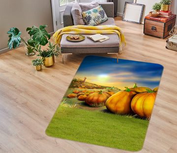 3D Grass Pumpkin 76067 Non Slip Rug Mat