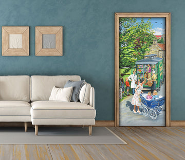 3D Supermarket Trolley 103157 Trevor Mitchell Door Mural