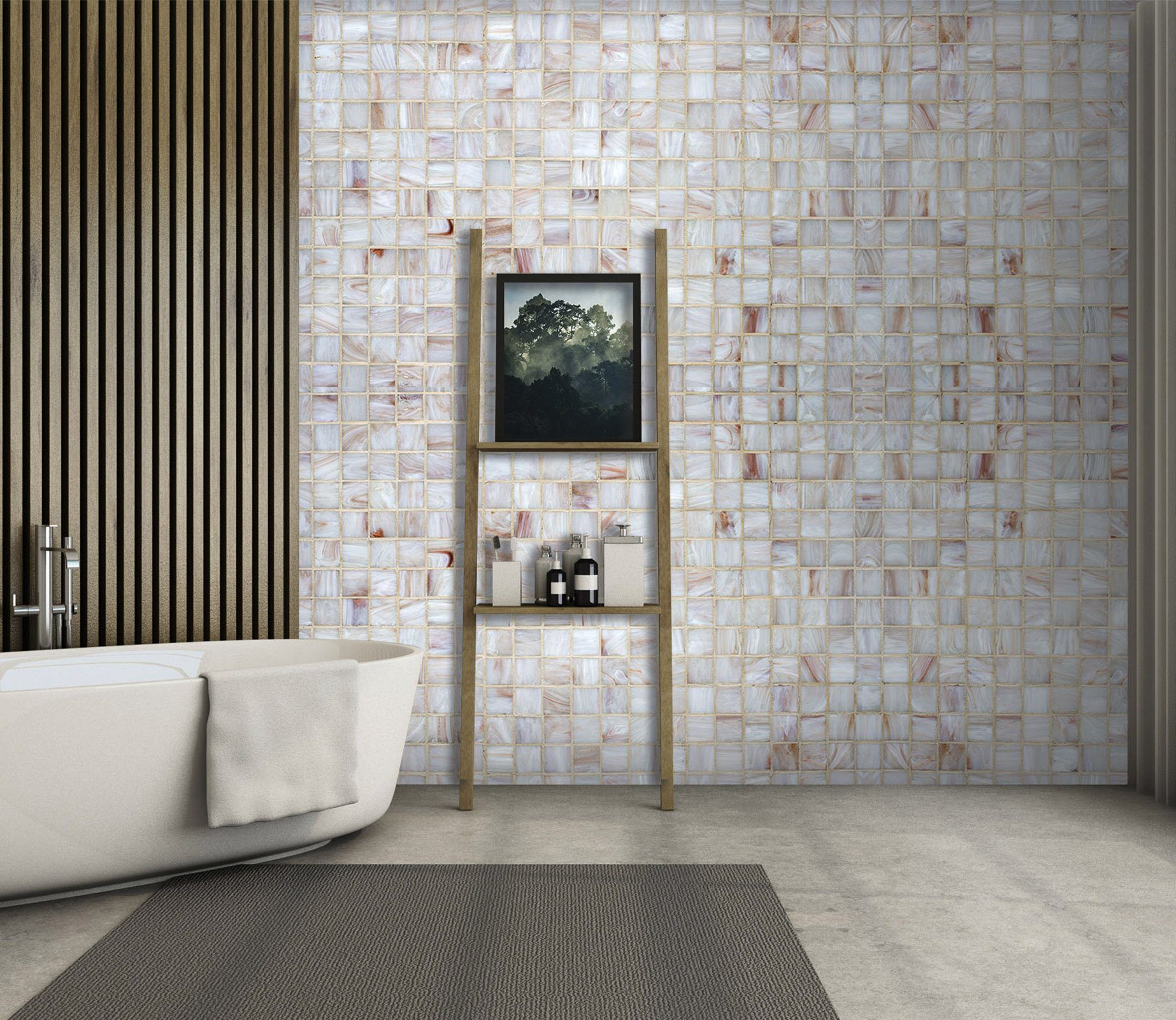 3D Square Mosaic 07 Marble Tile Texture Wallpaper AJ Wallpaper 2 