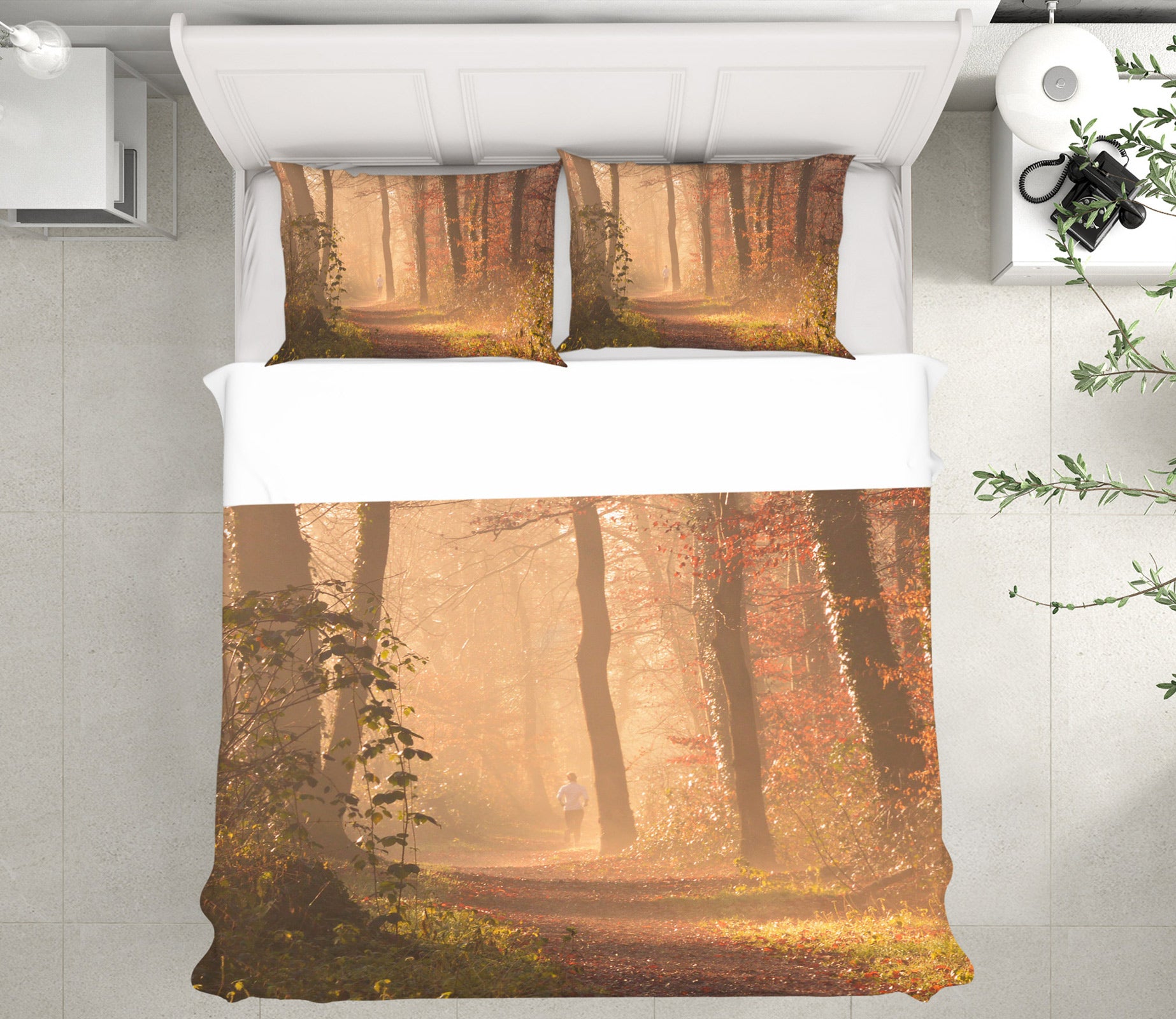 3D Forest 14094 Bed Pillowcases Quilt