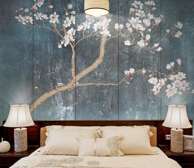 3D Branch Flower 916 Wall Murals Wallpaper AJ Wallpaper 2 