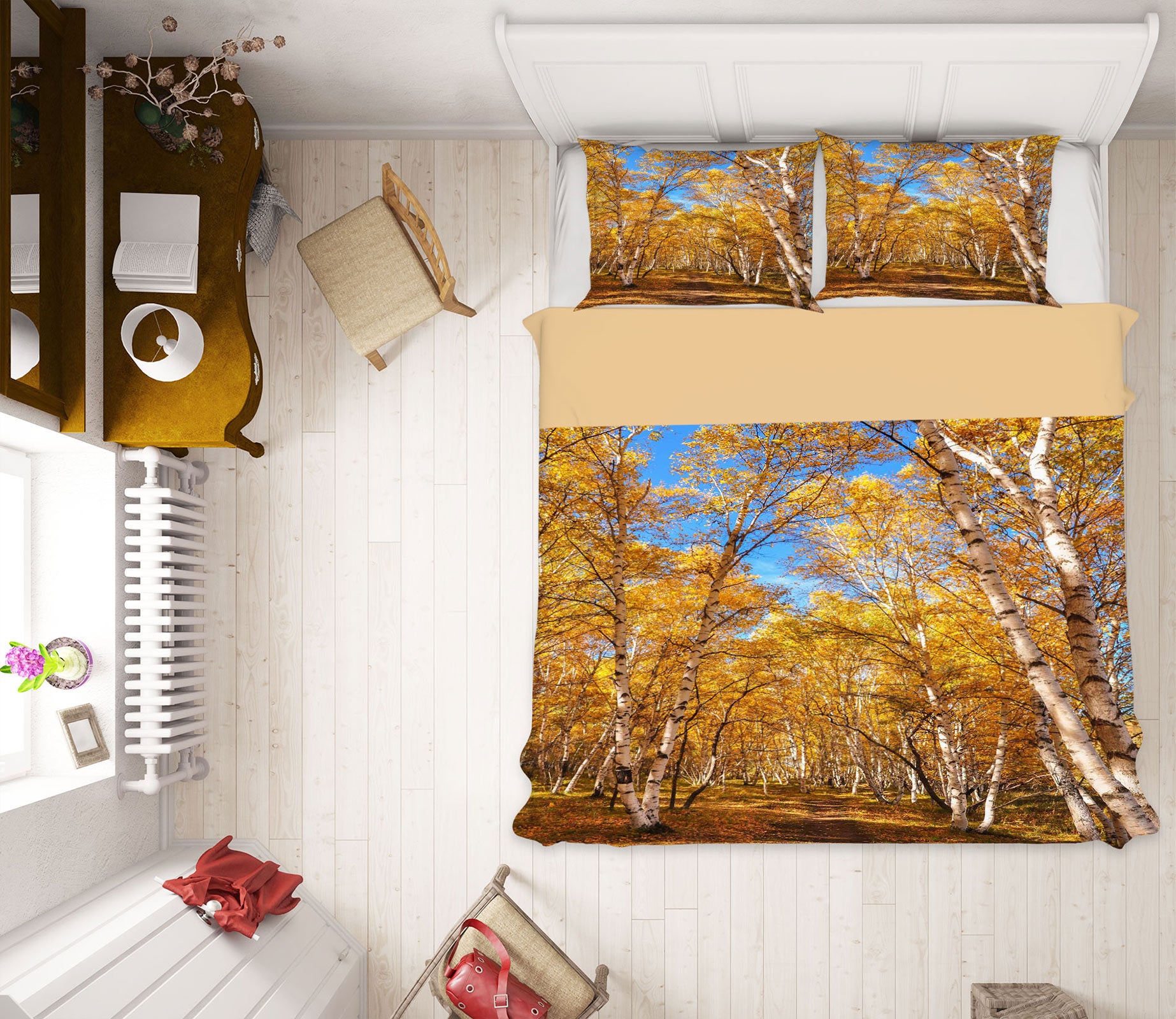 3D Forest 16175 Bed Pillowcases Quilt