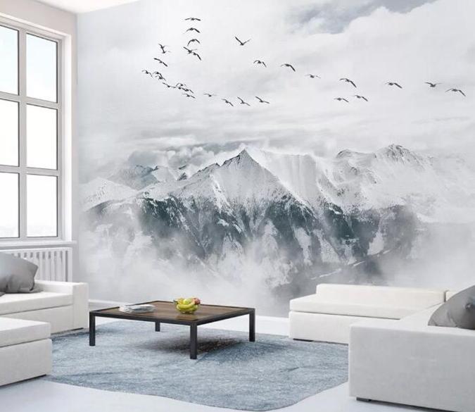 3D Mountain Scenery 1010 Wall Murals Wallpaper AJ Wallpaper 2 