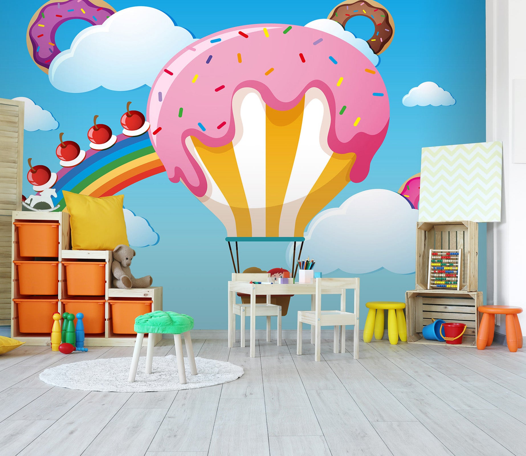 3D Rainbow Cake 252 Wall Murals