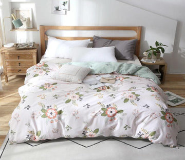 3D Floral 3186 Bed Pillowcases Quilt