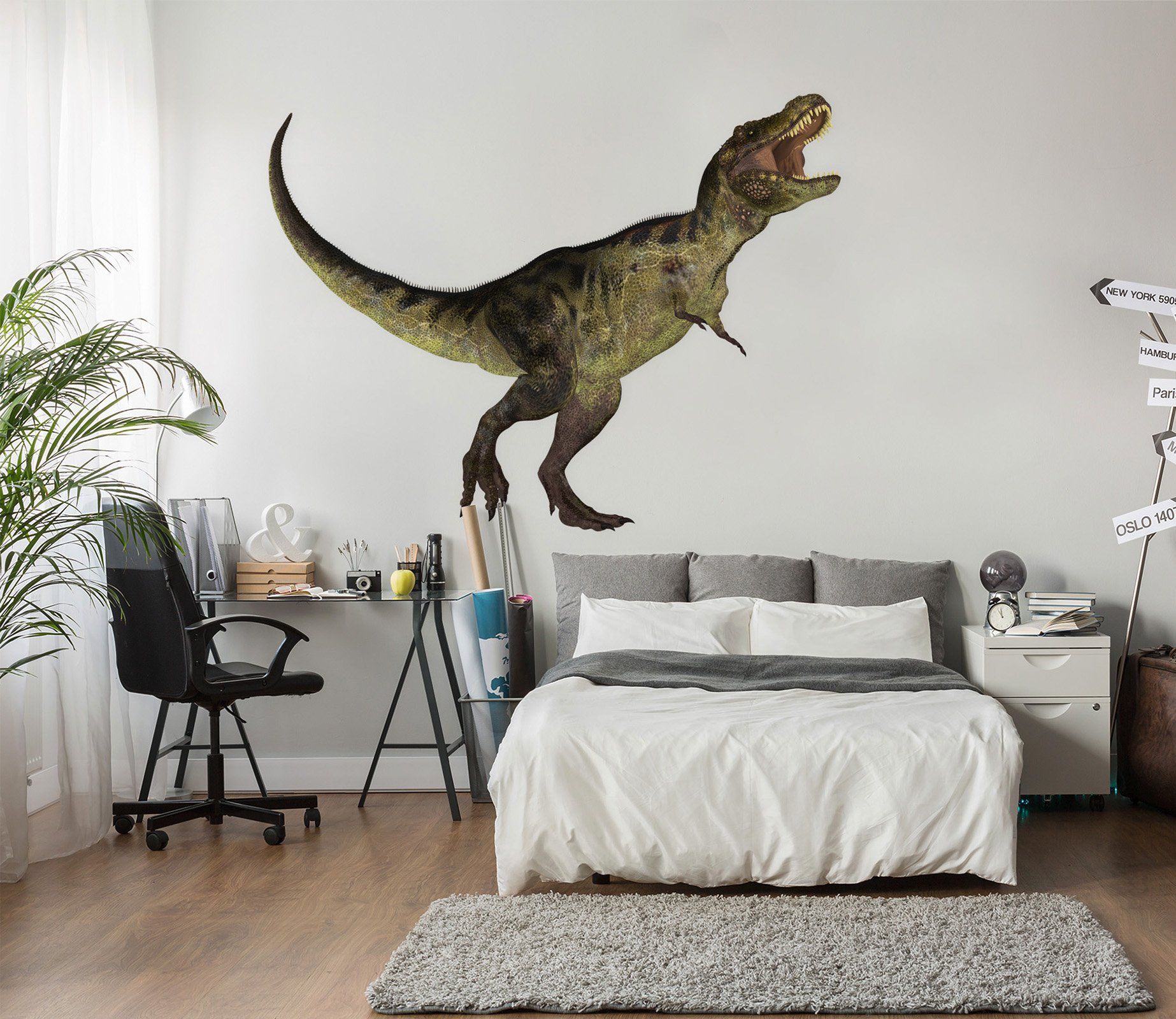 3D Raised Dinosaur 084 Animals Wall Stickers Wallpaper AJ Wallpaper 