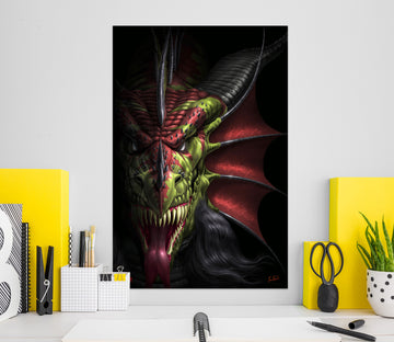3D Dragon Head 5132 Tom Wood Wall Sticker