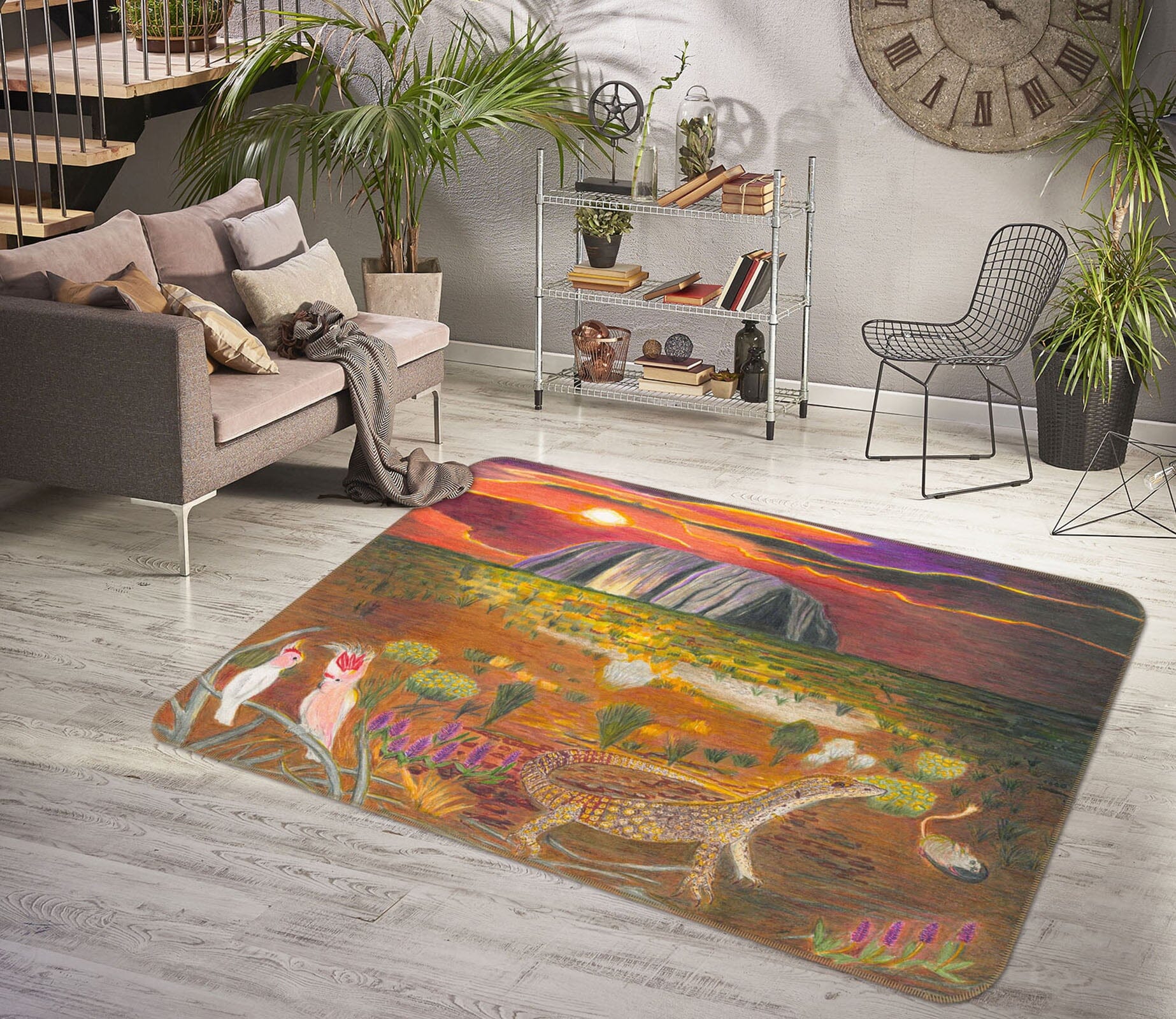 3D Dusk Garden 1513 Michael Sewell Rug Non Slip Rug Mat Mat AJ Creativity Home 
