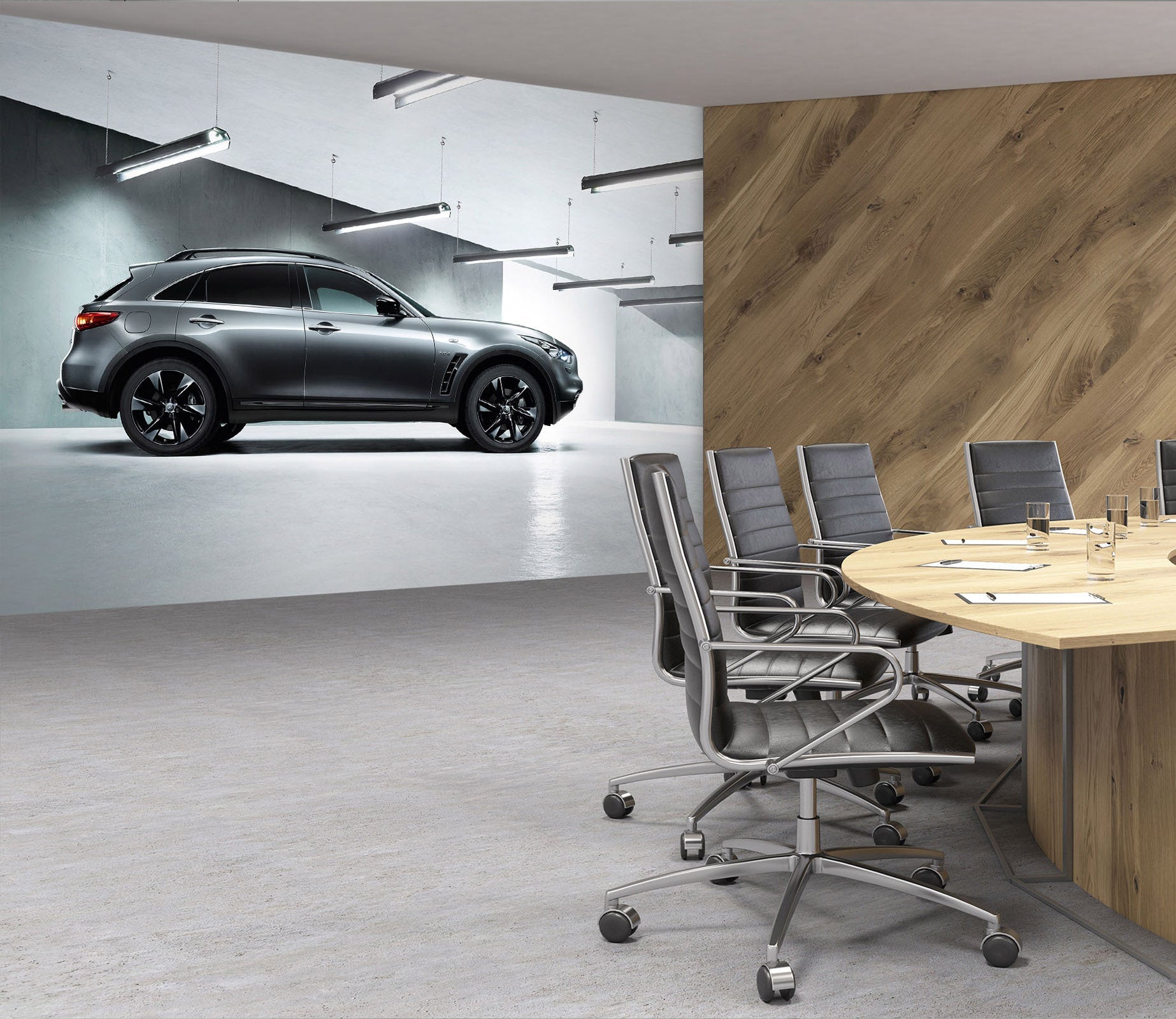 3D Light Car Field 006 Wall Murals Wallpaper AJ Wallpaper 2 