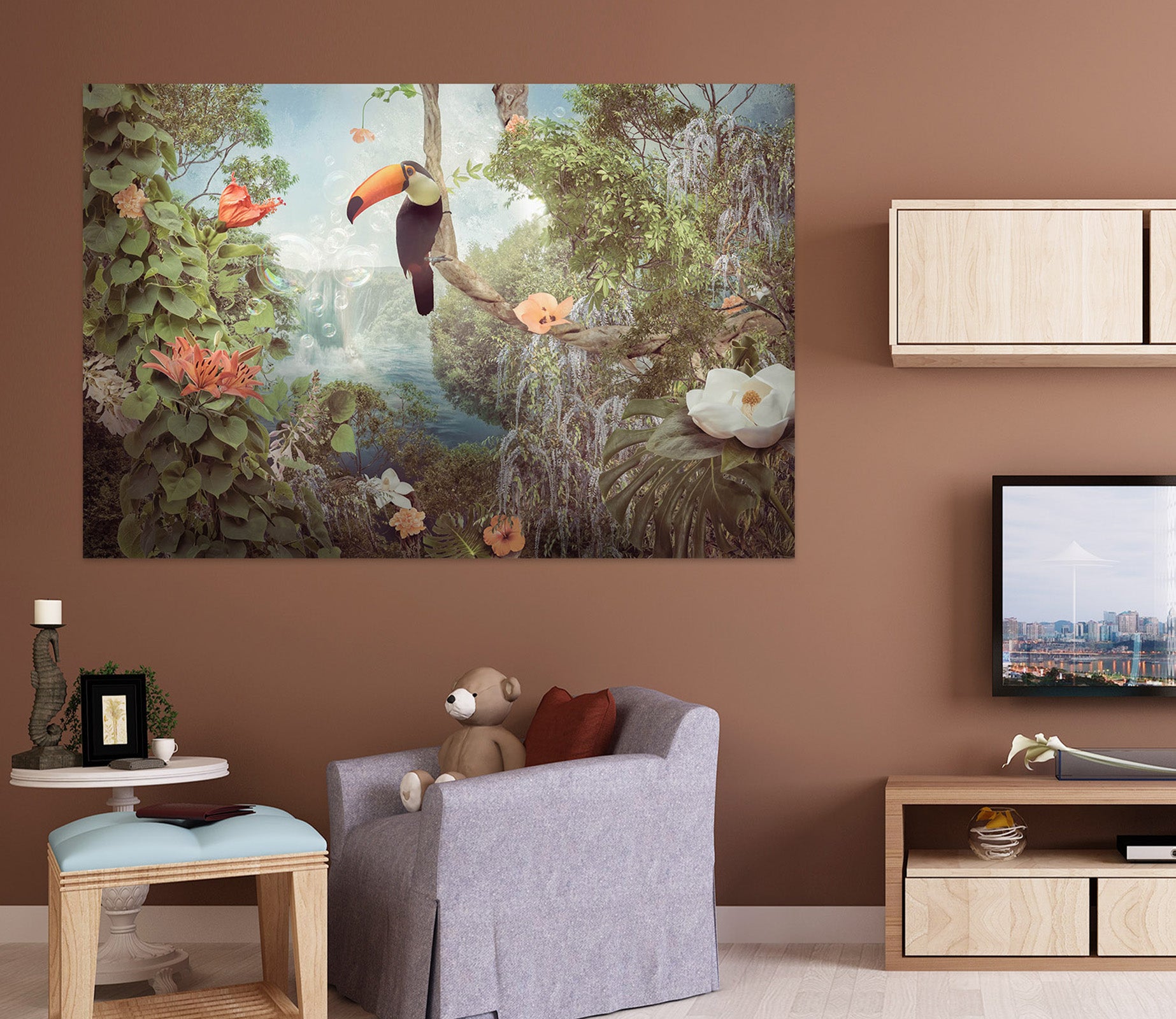 3D Tree Toucan 4037 Beth Sheridan Wall Sticker