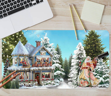 3D Villa Santa Claus 053 Desk Mat Mat AJ Creativity Home 
