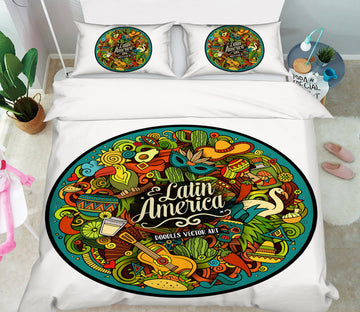 3D Guitar Cactus 59055 Bed Pillowcases Quilt