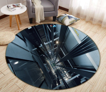 3D Elevator 74018 Round Non Slip Rug Mat