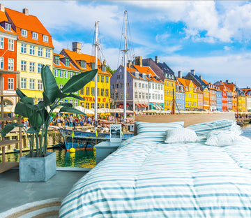 3D Colored House 415 Vehicle Wall Murals