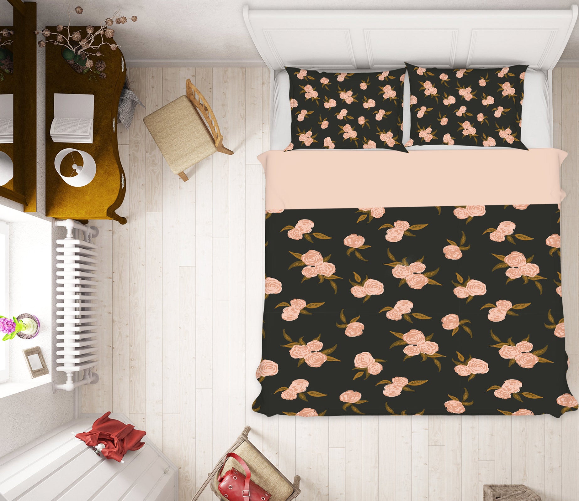 3D Pink Flowers 109111 Kashmira Jayaprakash Bedding Bed Pillowcases Quilt