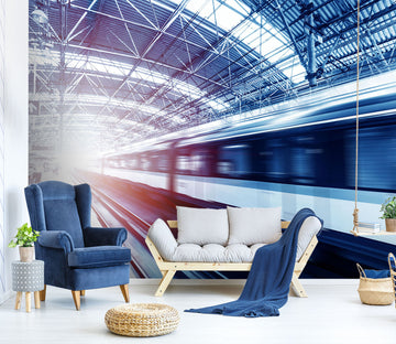 3D Ray Train 153 Vehicle Wall Murals