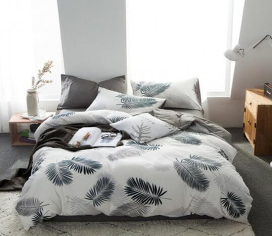 3D Black Feather 15194 Bed Pillowcases Quilt