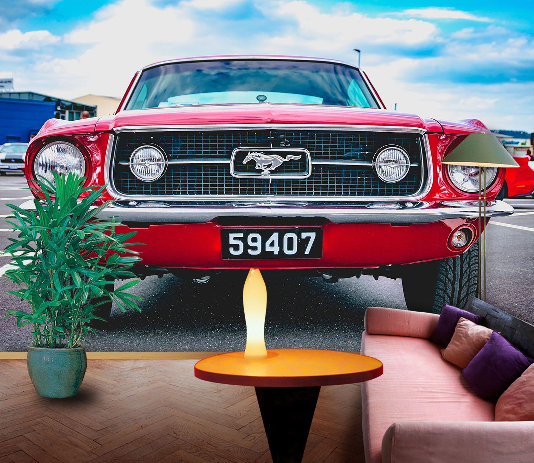3D Atuo Sky 912 Vehicle Wall Murals Wallpaper AJ Wallpaper 2 