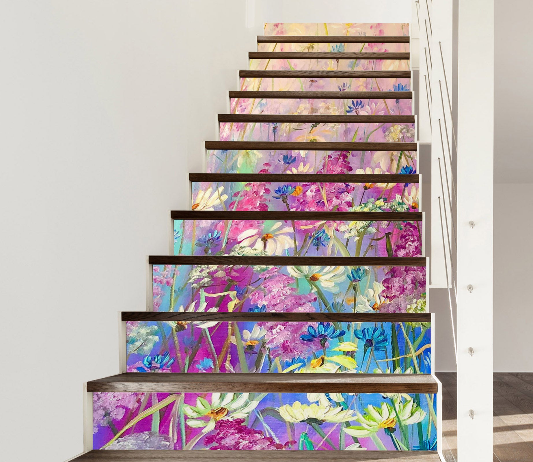 3D Colorful Garden 2164 Skromova Marina Stair Risers