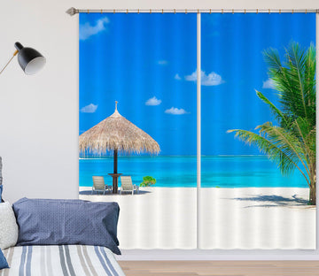 3D Beach Shack 819 Curtains Drapes Wallpaper AJ Wallpaper 