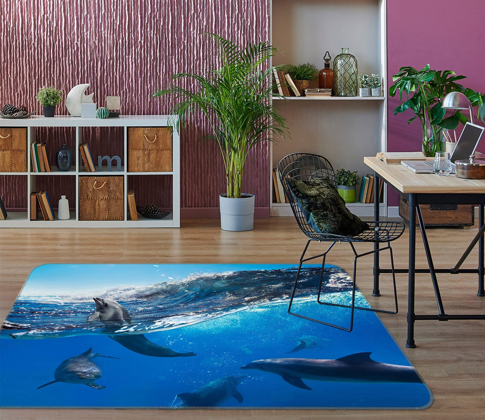 3D Dolphins 38111 Animal Non Slip Rug Mat
