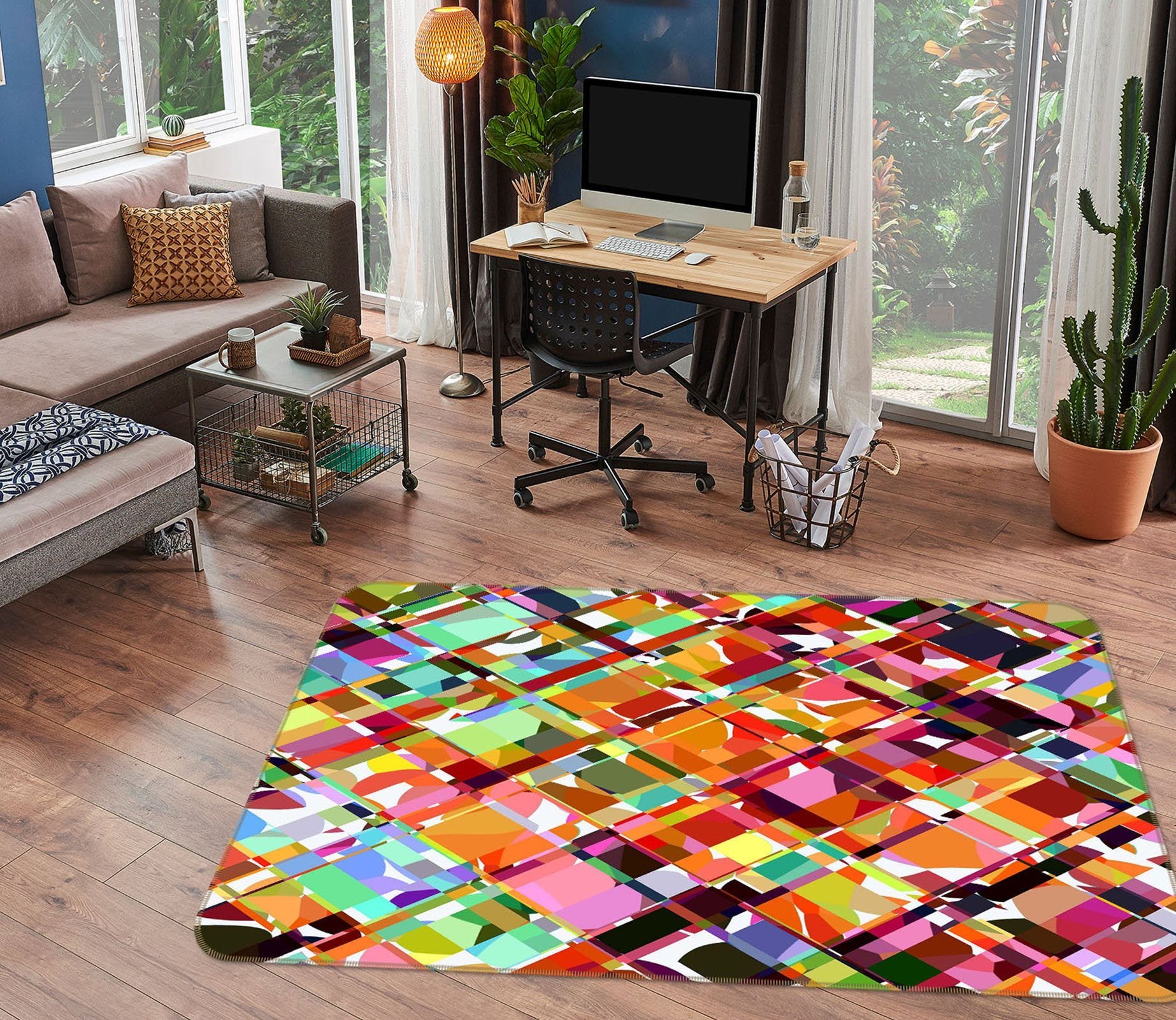 3D Bright Colors 1004 Shandra Smith Rug Non Slip Rug Mat Mat AJ Creativity Home 
