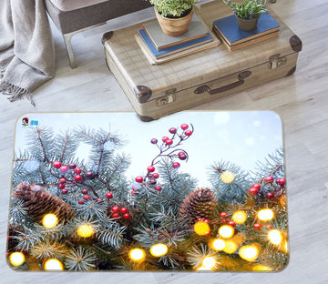 3D Branches 55064 Christmas Non Slip Rug Mat Xmas