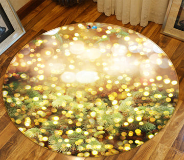 3D Aperture 54021 Christmas Round Non Slip Rug Mat Xmas